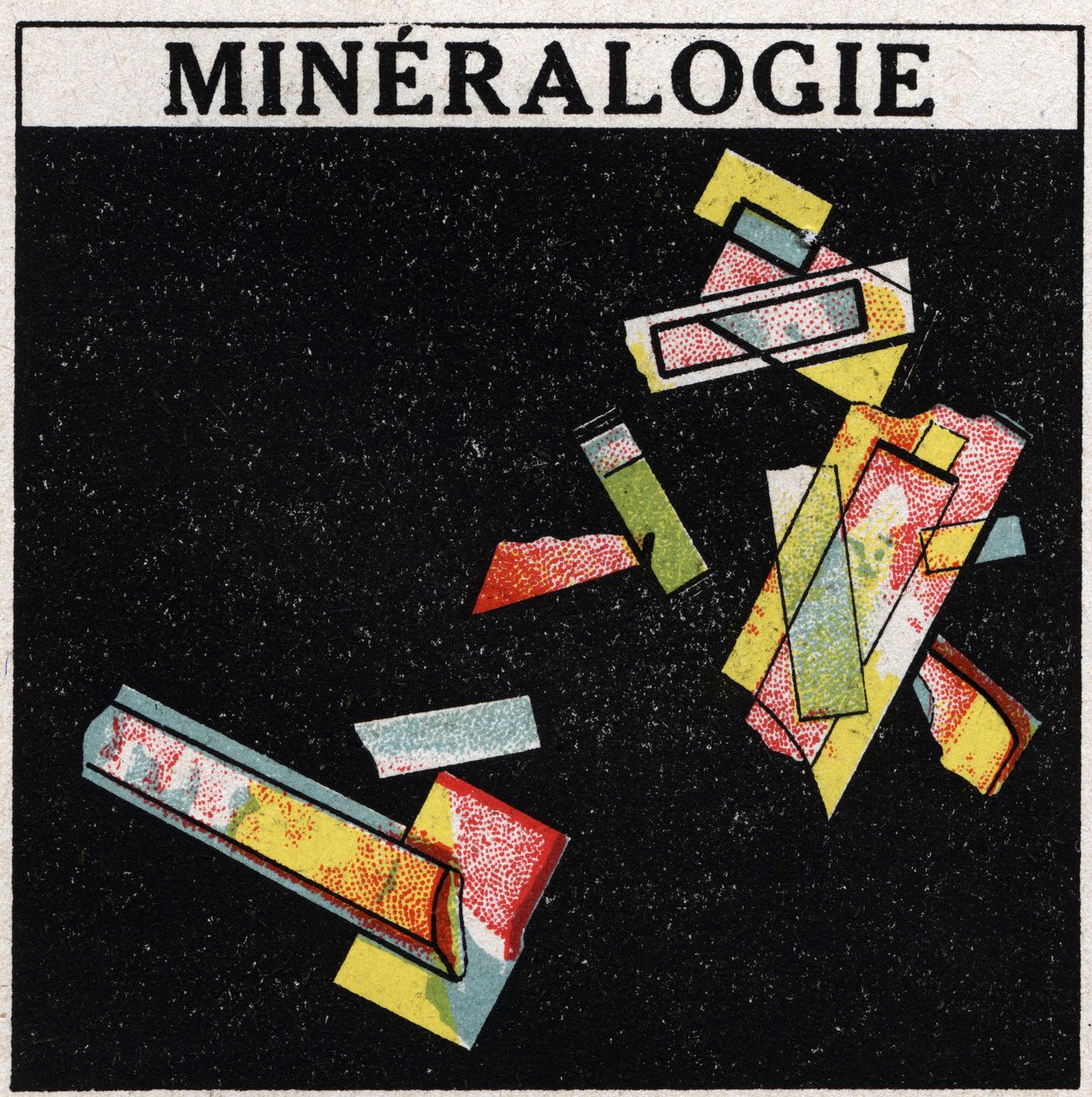 Dobbel brytning: mineralogi. Anonym illustrasjon av 1925. Privat samling. av Anonymous Anonymous
