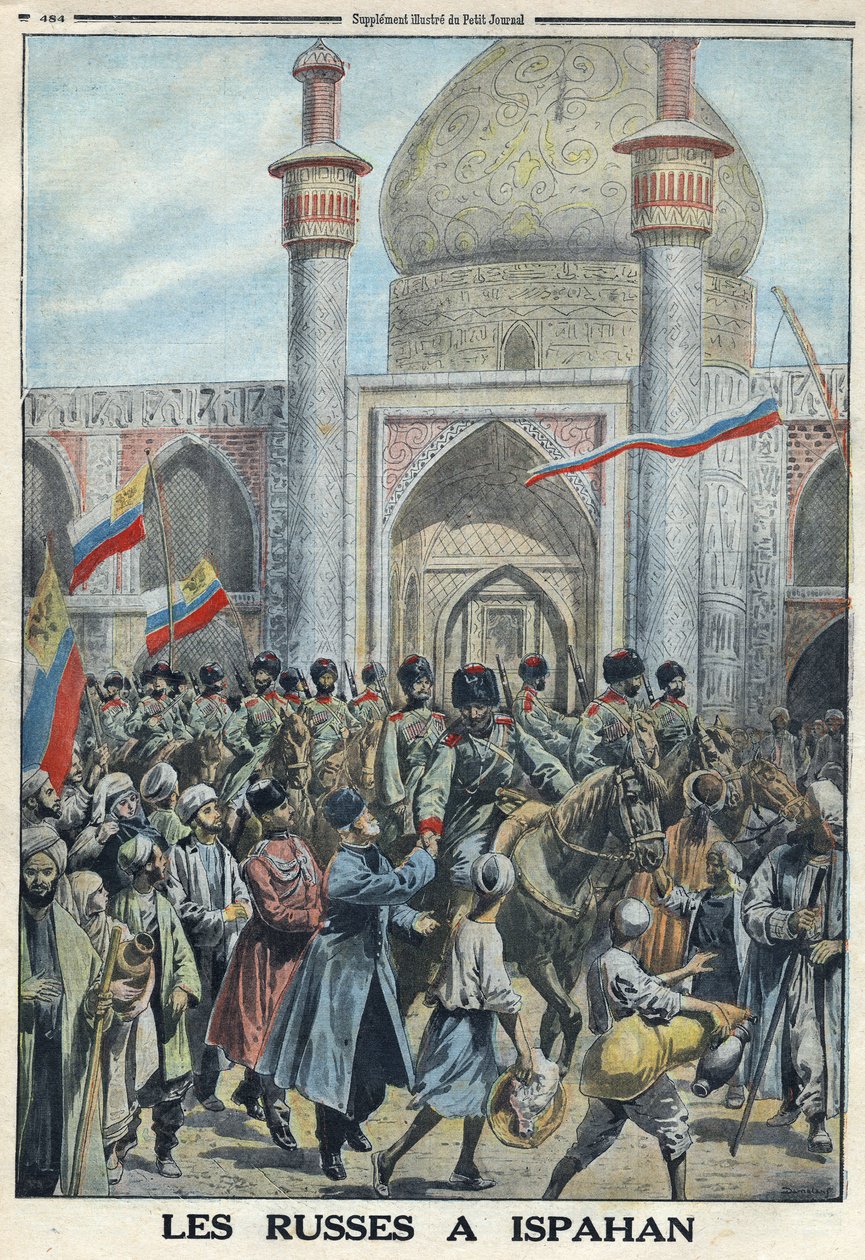 First World War 1914-1918 (War 14-18). The Russian army in Isfahan, Iran. In “” Le Petite Journal” av Anonymous Anonymous
