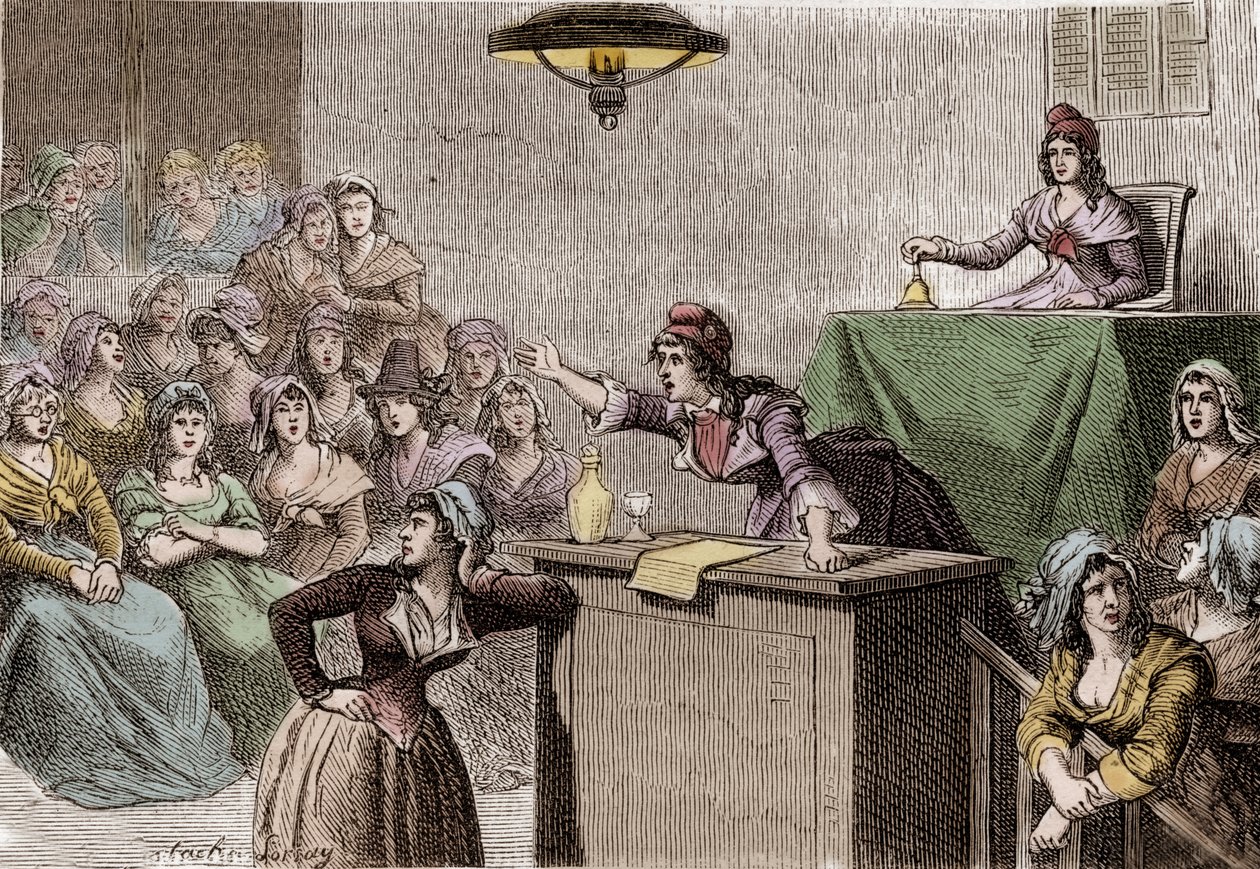 Den franske revolusjonen 1789 - 1799, politisk kvinneklubb av Anonymous Anonymous