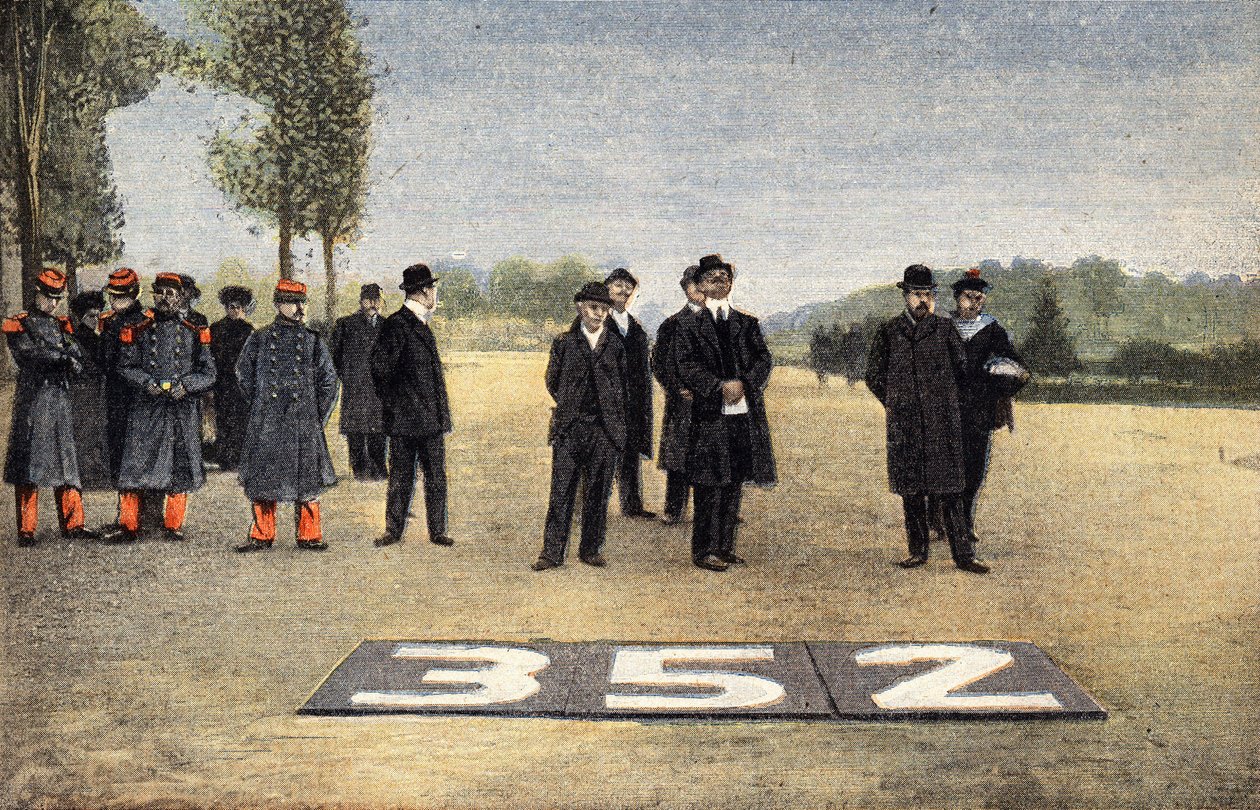 Fransk luftfart: Sporet av flyruter. Gravering. En av avisen "" Le petit parisien"" den 6/11/1910. Privat samling. av Anonymous Anonymous
