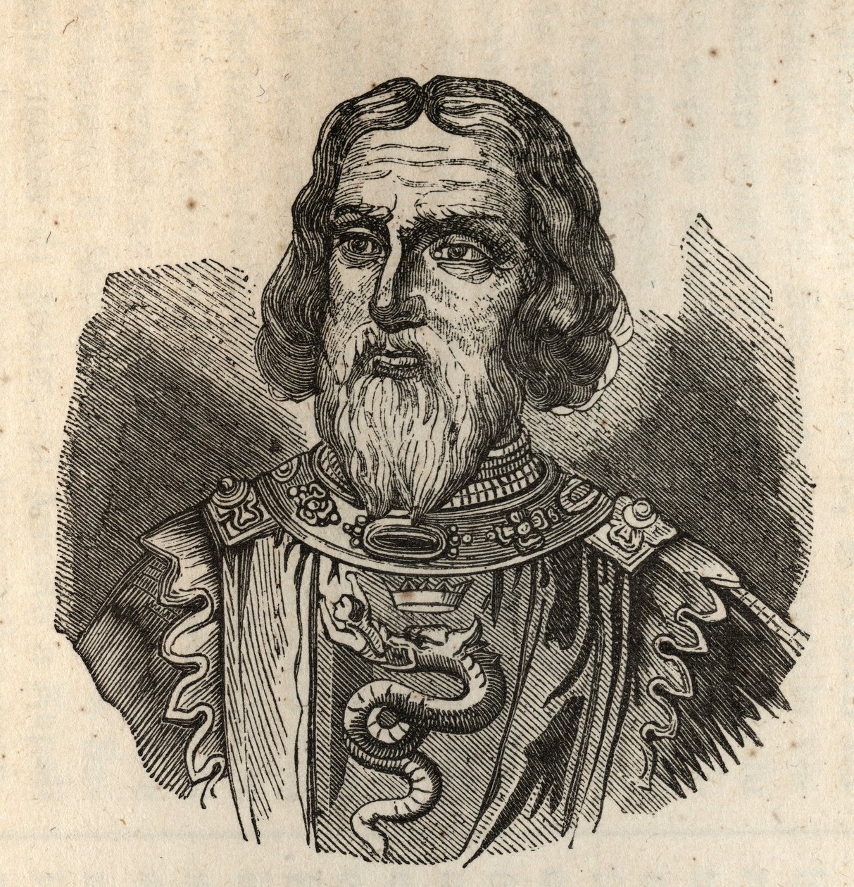 Galeas I Visconti - Galeazzo I Visconti - galeazzo primo visconti - 1277-1328 - engraving av Anonymous Anonymous