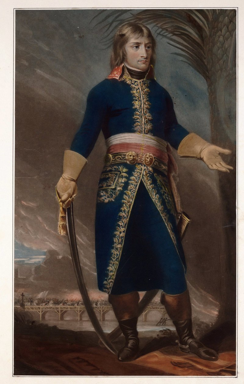 General Napoleon Bonaparte - Anonym - 1796 - Mezzotint - 57,5x40,3 - Privat samling av Anonymous Anonymous