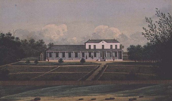 Government House, Sydney, fra baksiden (akvarell) av Anonymous Anonymous