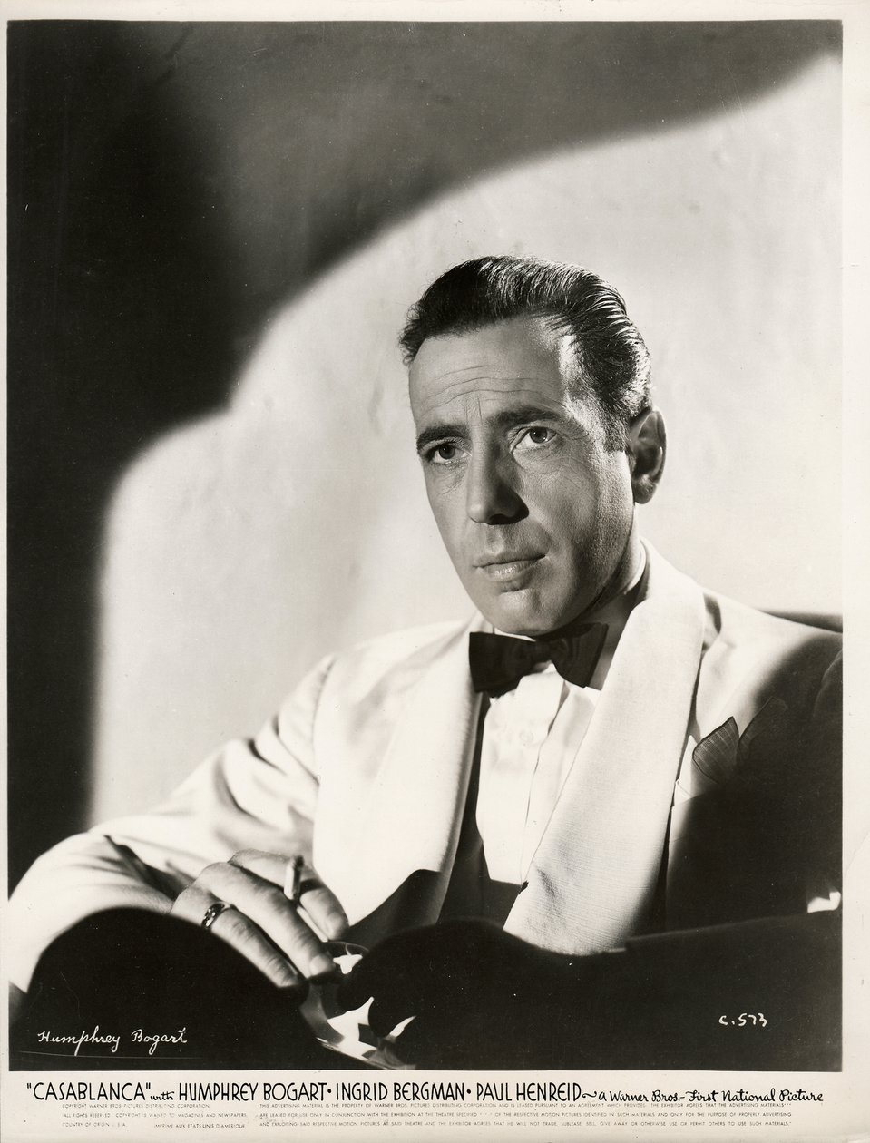 Humphrey Bogart (1899-1957) i Film Casablanca av Michael Curtiz par Anonymous av Anonymous Anonymous