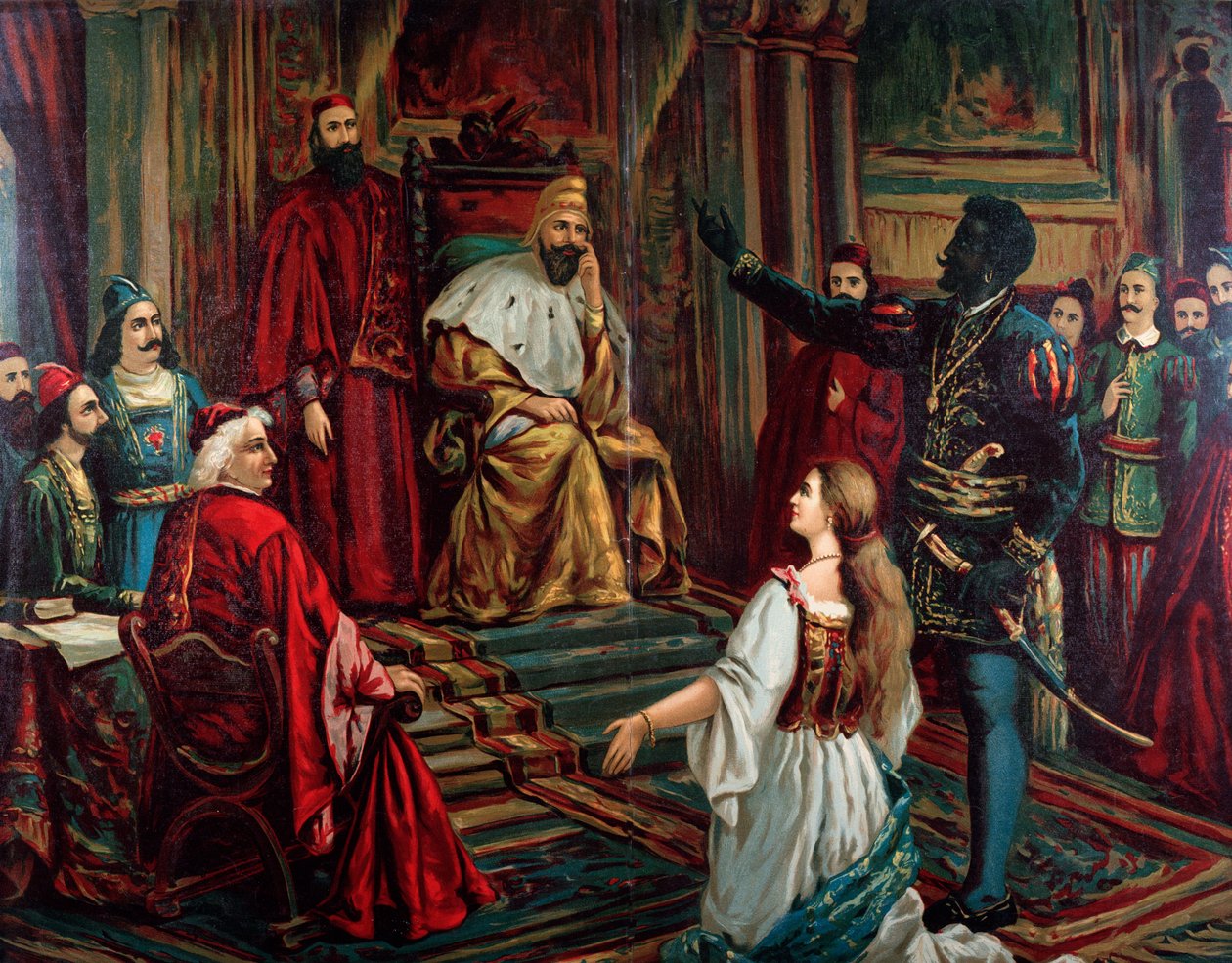Illustrasjon av Otello opera av Giuseppe Verdi av Anonymous Anonymous