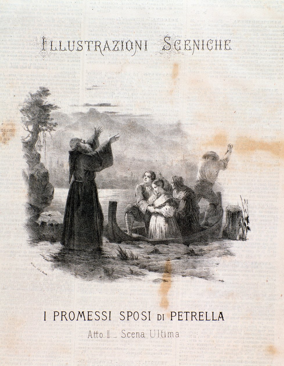 Illustrasjon av Forlovede etter Manzoni av Errico Petrella av Anonymous Anonymous