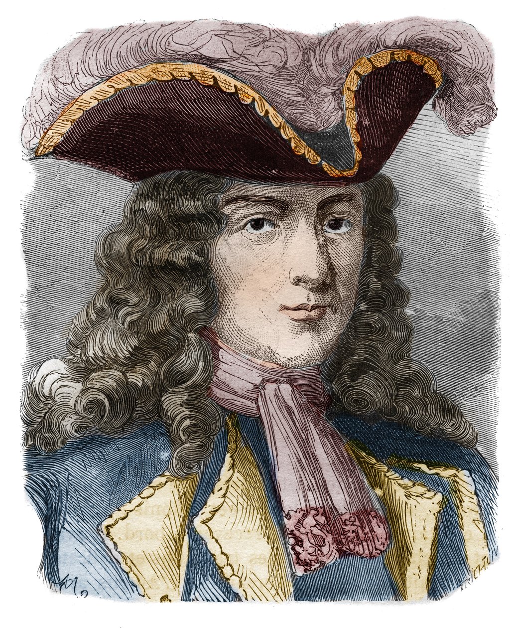 Jean-Bernard Louis de Saint Jean, Baron de Pointis (1645-1707), fransk admiral og kaper. Gravering fra 1800-tallet. Privat samling. av Anonymous Anonymous