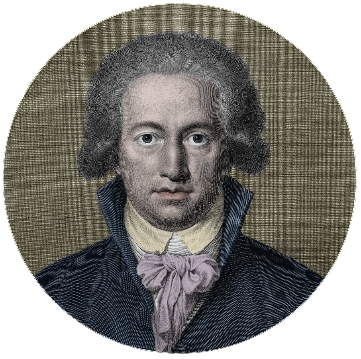 Johann Wolfgang von Goethe (1749-1832). tysk forfatter. Gravering fra 1800-tallet - Portrett av Johan Wolfgang Goethe (1749 - 1832), tysk forfatter av Anonymous Anonymous