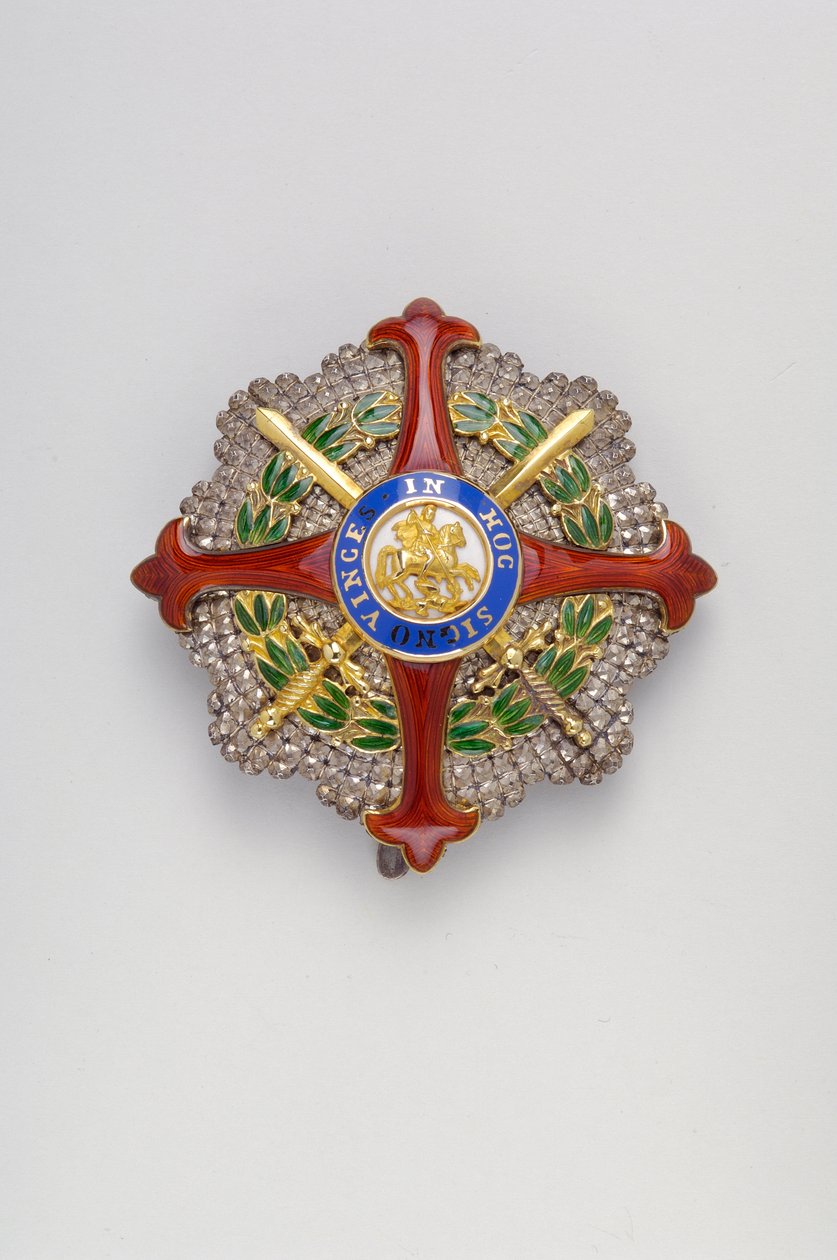 Kingdom of the Two Sicilies - Order of Saint George of the Reunion: plakett med et stort halskjede av en ridder - ca. 1819 av Anonymous Anonymous