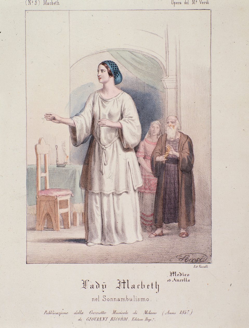 Lady Macbeth-karakter i Macbeth, opera av Giuseppe Verdi av Anonymous Anonymous