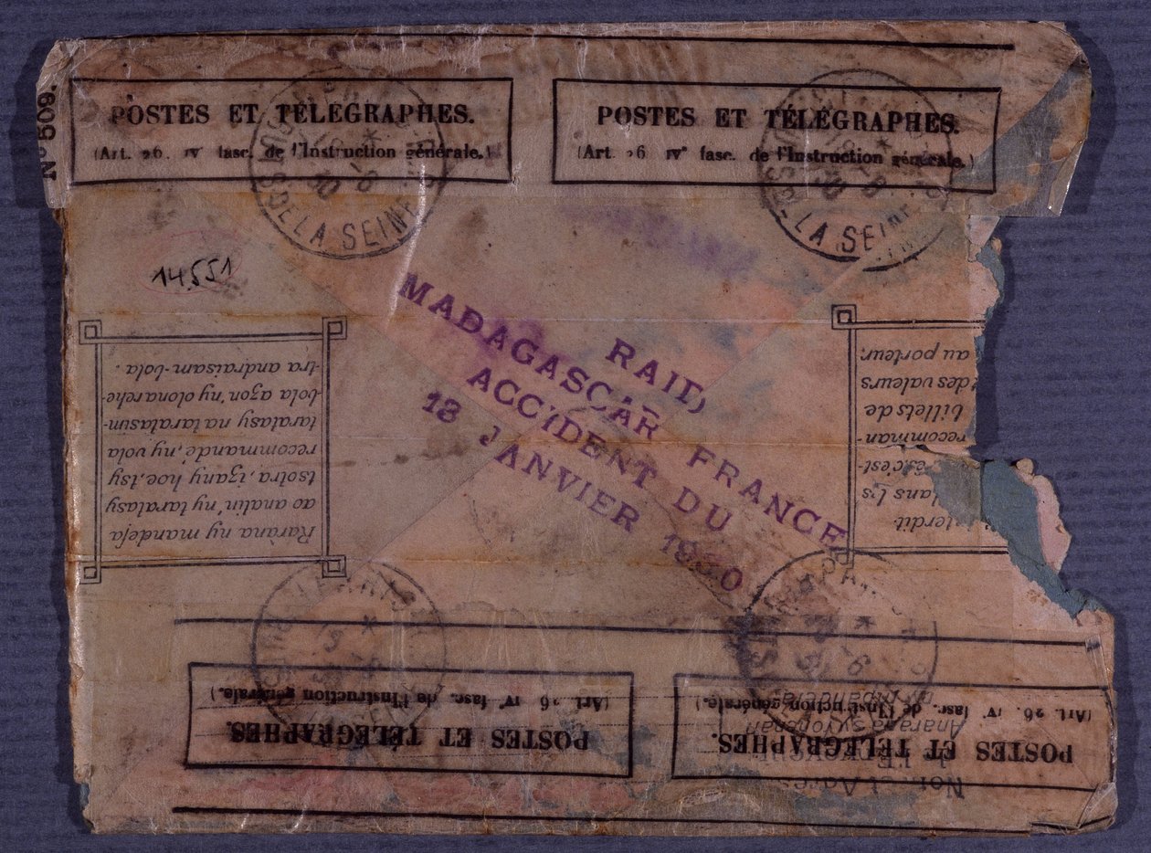 Siste brev fra Madagaskar-Frankrike-raidet (ulykke 18. januar 1930) av Anonymous Anonymous