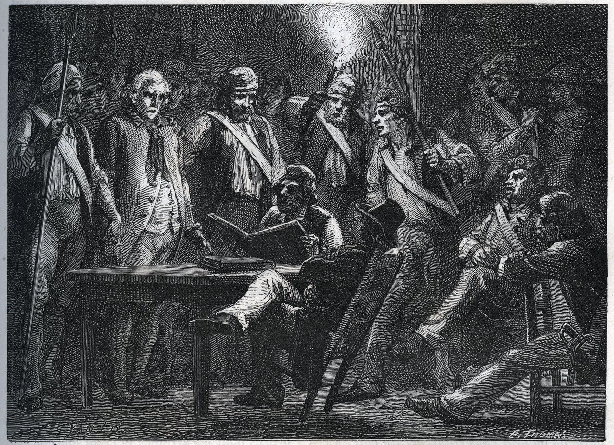 Maillard-tribunalet under revolusjonen (Stanislas Marie Maillard av Anonymous Anonymous