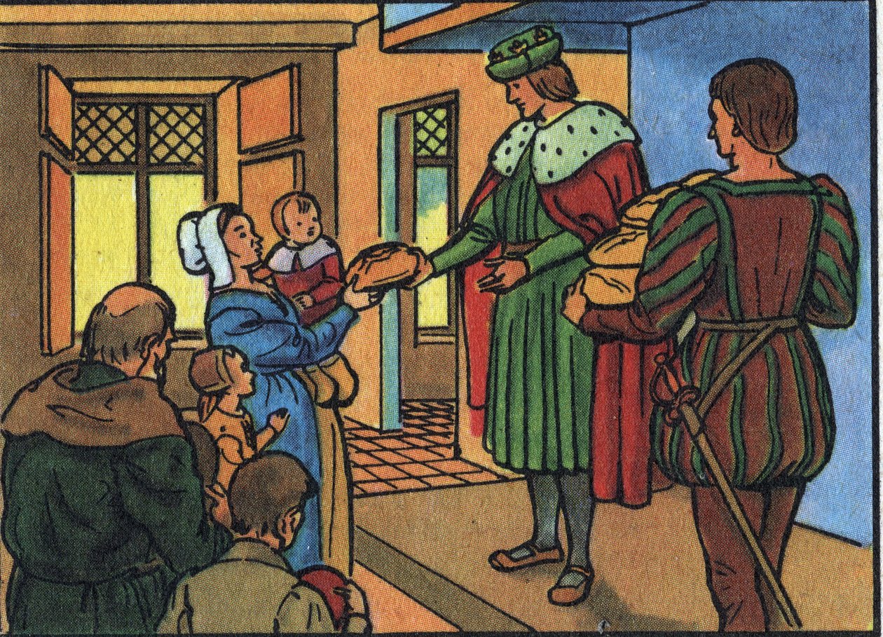Kong Ludvig XII av Frankrike (1462-1515) "" Folkets far"" Anonym illustrasjon i "" Samling av suverene og statsoverhoder i Frankrike""". Det 20. århundre. Privat samling. av Anonymous Anonymous