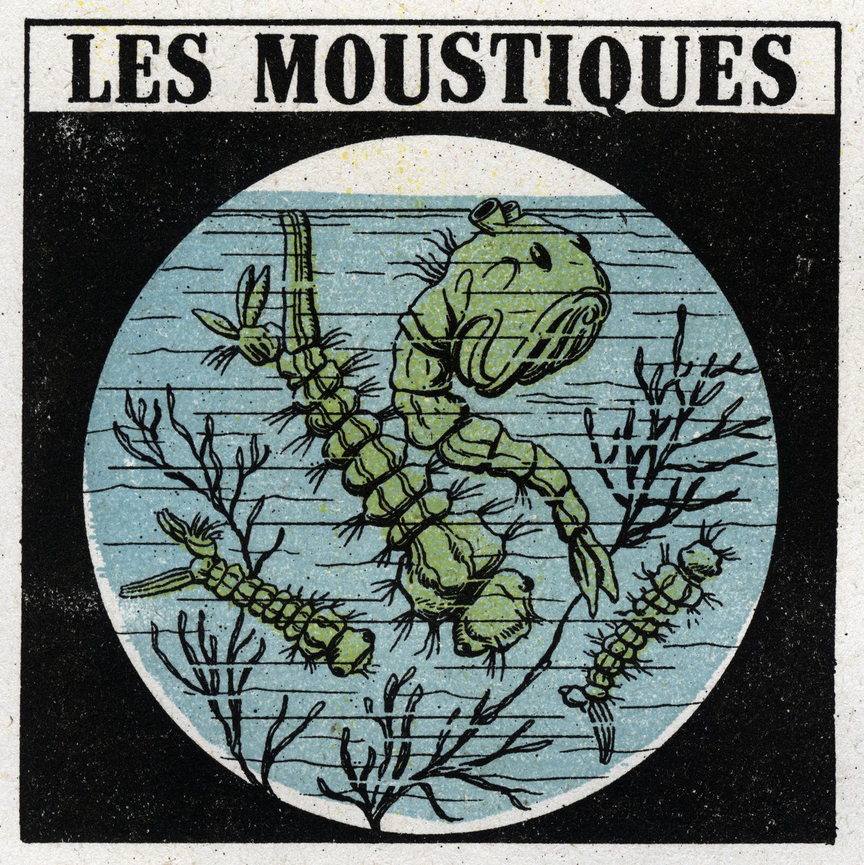 Light projection: use of a projection lantern to observe mosquito larvae. Anonymous illustration from 1925. Private collection. av Anonymous Anonymous