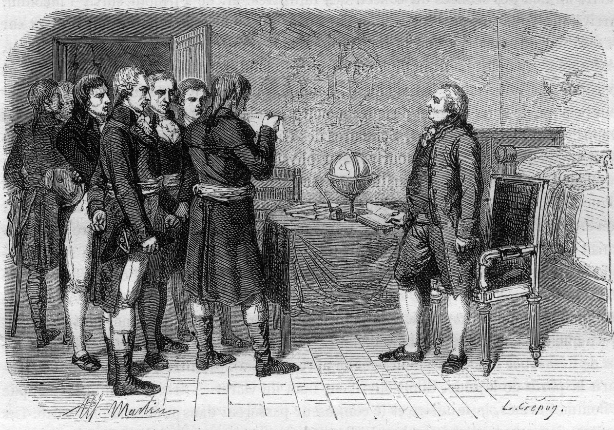 Louis XVI, konge av Frankrike, mottok sin dødsdom, Le Temple av Anonymous Anonymous