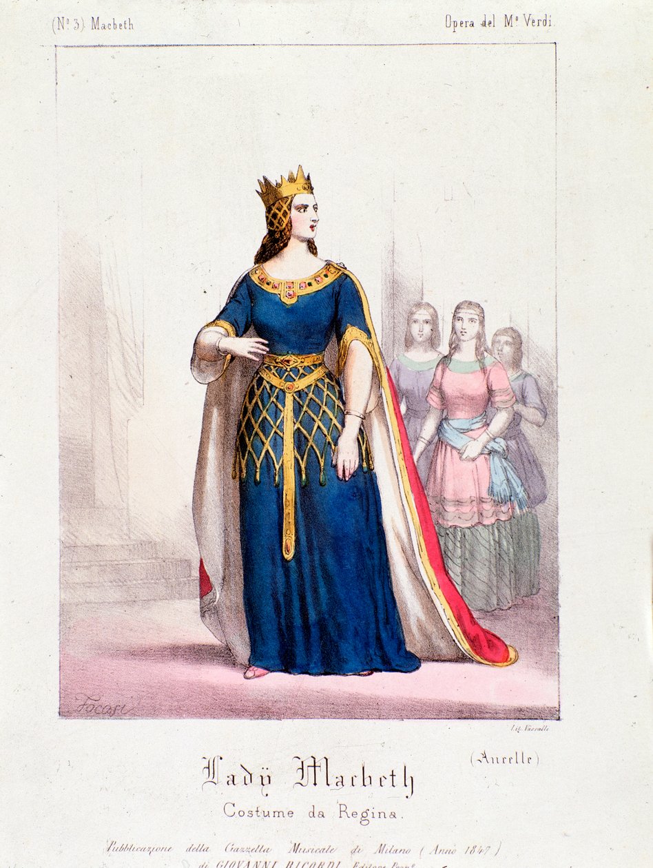 Macbeth dronning karakter i Macbeth opera av Giuseppe Verdi av Anonymous Anonymous