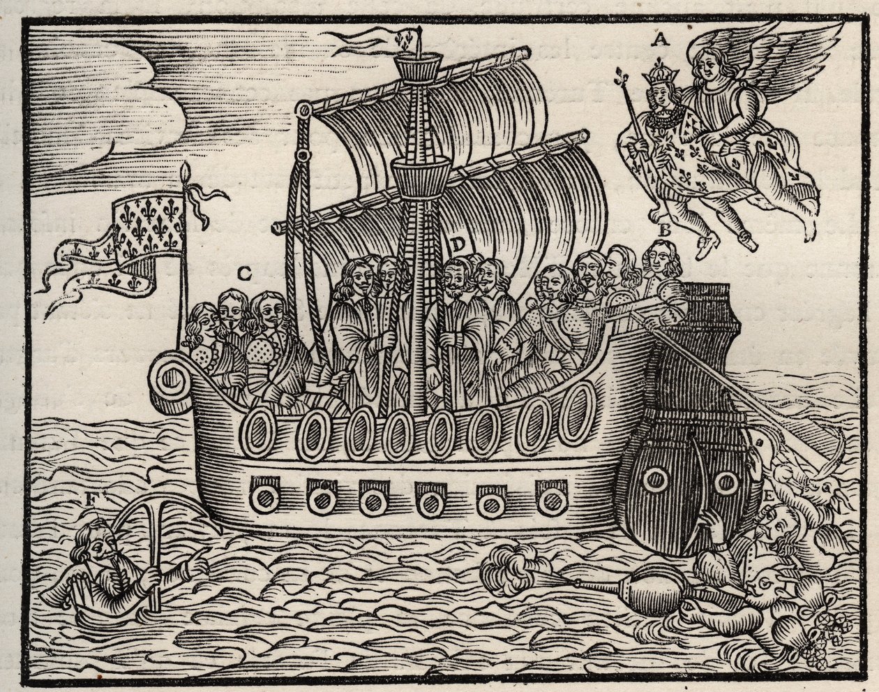 Mazarinade politisk brosjyre: til tross for Mazarin sørger skurrene for statens frelse. ca 1649. Kraftig tre. Privat samling. av Anonymous Anonymous