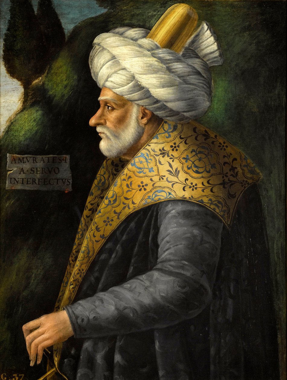 Murad I - Portrett av Sultan Murad I (1326-1389) av Anonym av Anonymous Anonymous