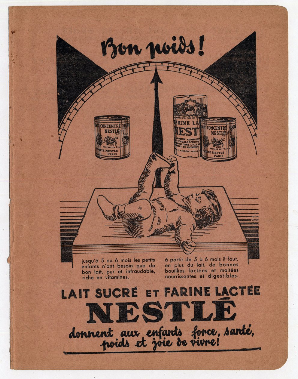 Nestle reklame for barnesukkermelk. av Anonymous Anonymous