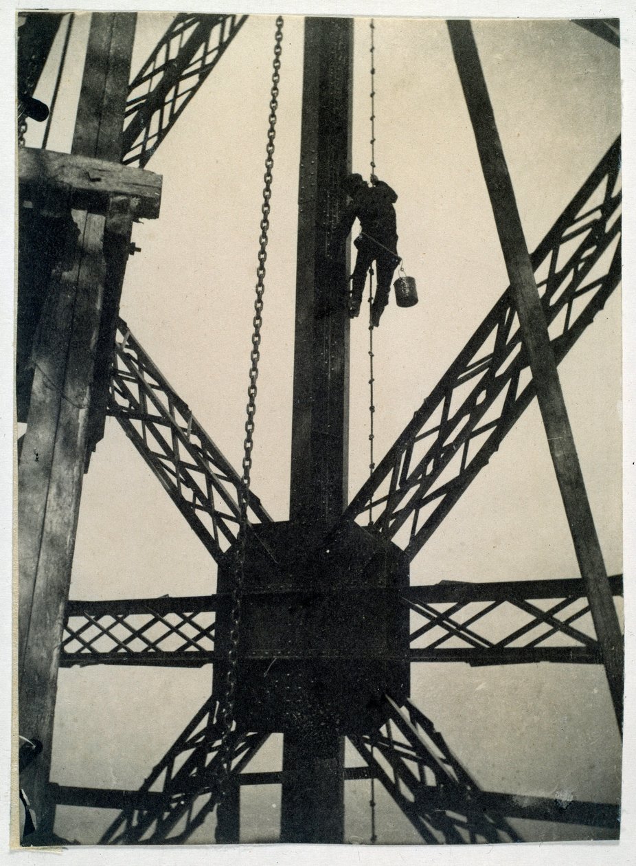 Maler på Eiffeltårnet i 1889, Paris av Anonymous Anonymous