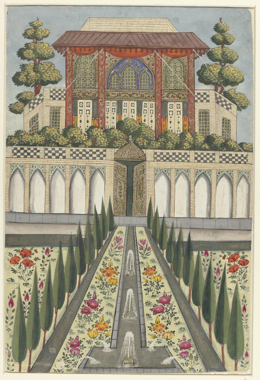 Palace Garden of Hazar Jarib i Aliabad av Anonymous Anonymous