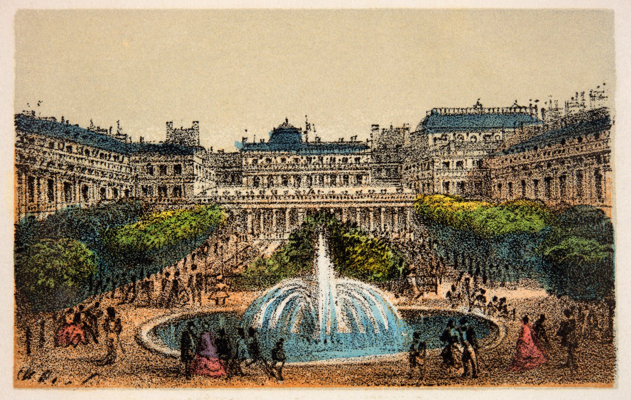 Paris 1874: Det kongelige slotts hager, privat samling av Anonymous Anonymous