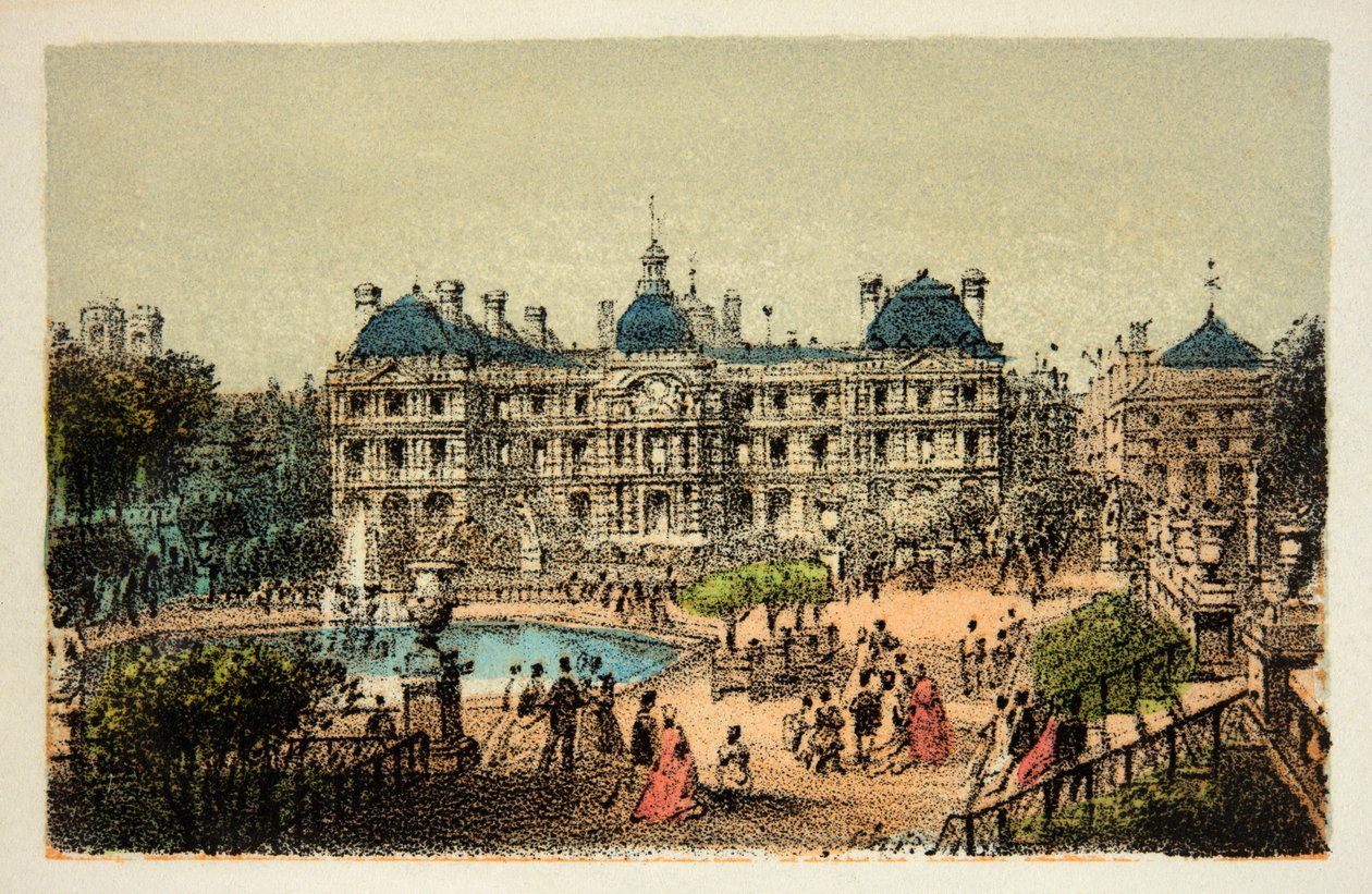 Paris 1874: Luxembourghagen, privat samling av Anonymous Anonymous
