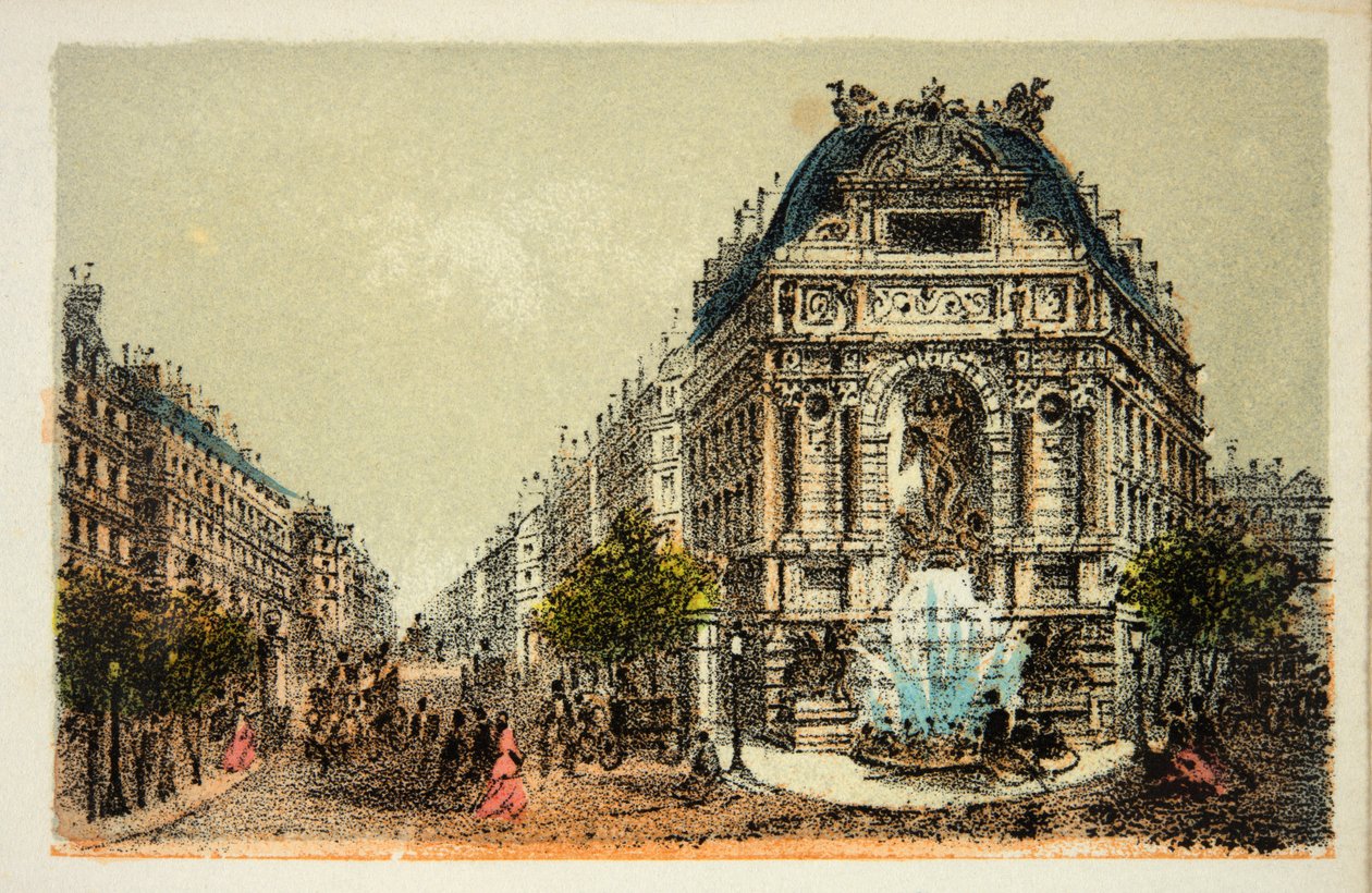 Paris 1874: Saint Michel-fontenen, privat samling av Anonymous Anonymous