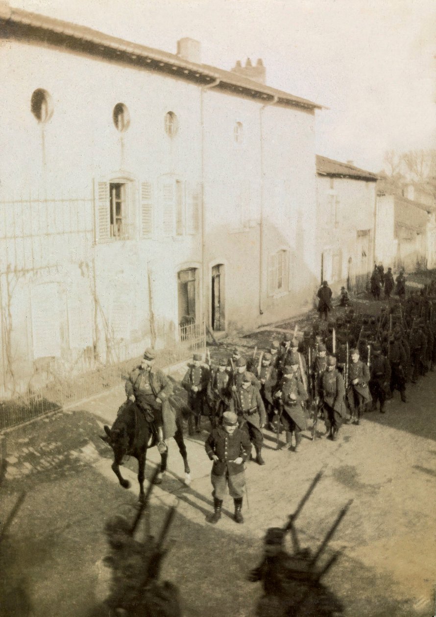 Fotografi fra et personlig album av en infanteriløytnant under de første månedene av første verdenskrig (1. Iere av Anonymous Anonymous