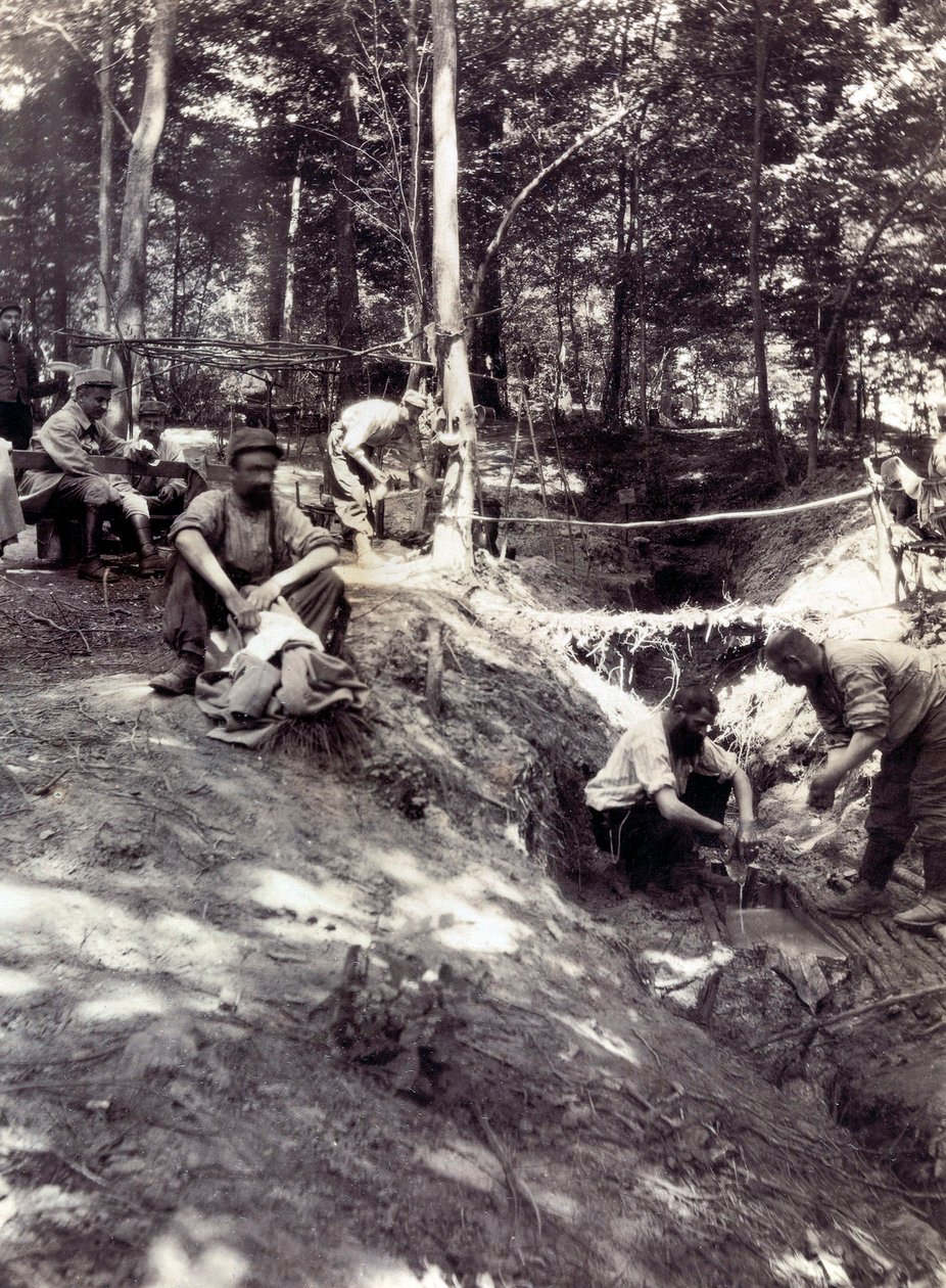 Fotografi fra et personlig album av en infanteriløytnant under de første månedene av første verdenskrig (1. Iere av Anonymous Anonymous