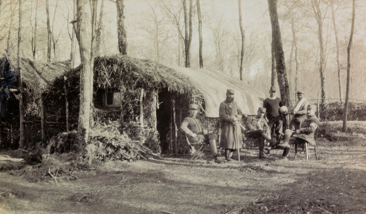 Fotografi fra et personlig album av en infanteriløytnant under de første månedene av første verdenskrig (1. Iere av Anonymous Anonymous