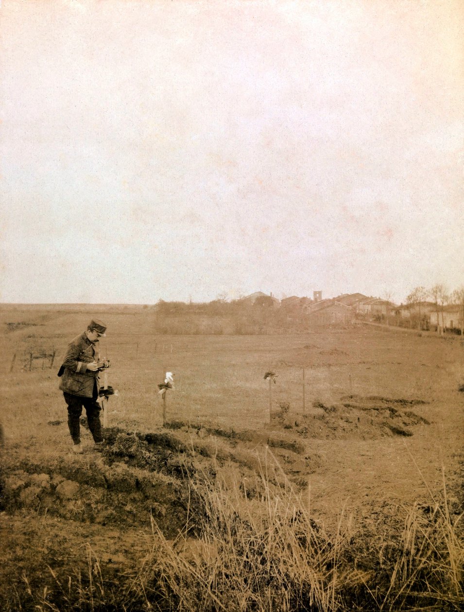Fotografi fra et personlig album av en infanteriløytnant under de første månedene av første verdenskrig (1. Iere av Anonymous Anonymous