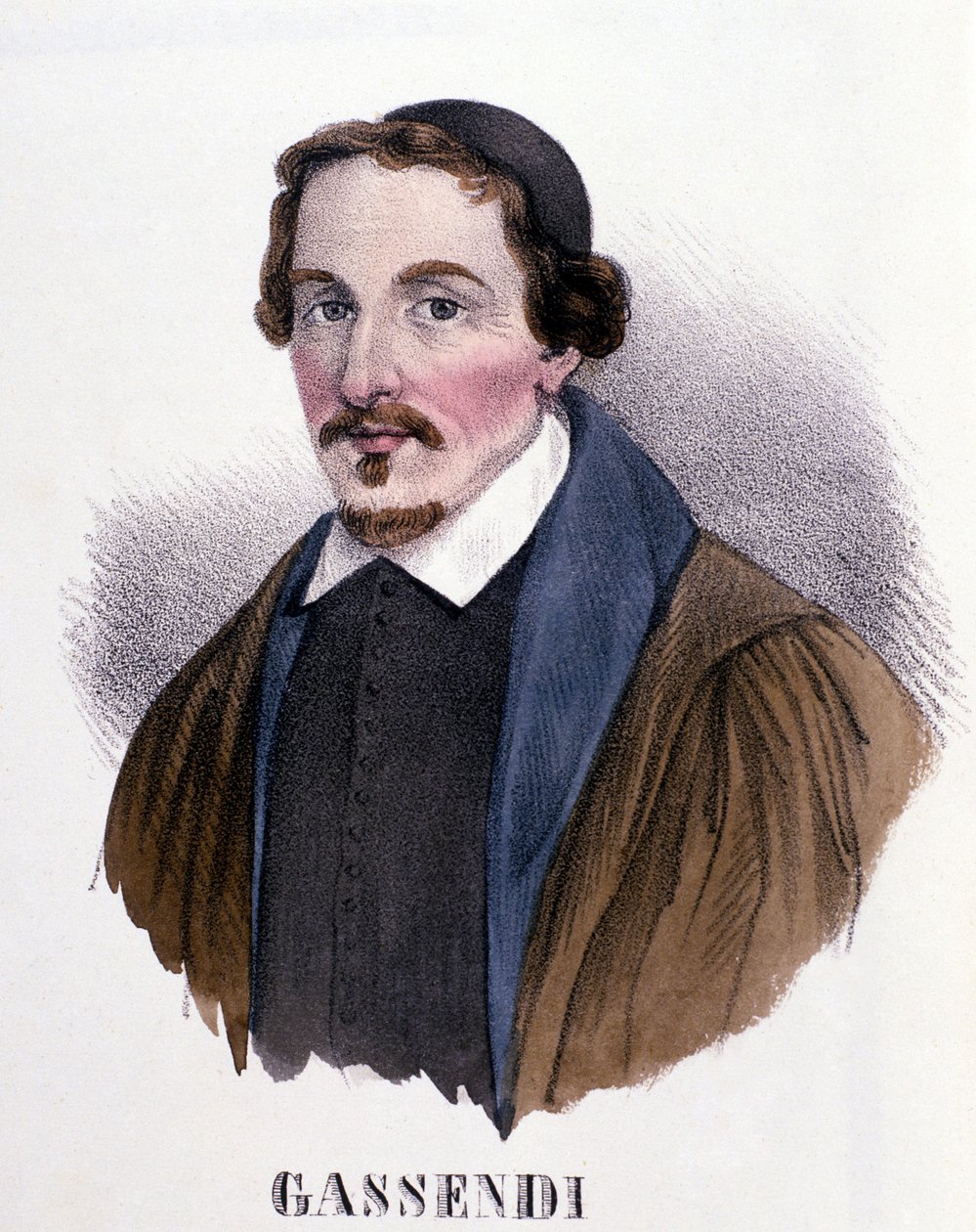 Pierre Gassendi (1592-1655), fransk filosof, astronom, matematiker og fysiker. .Milano. av Anonymous Anonymous