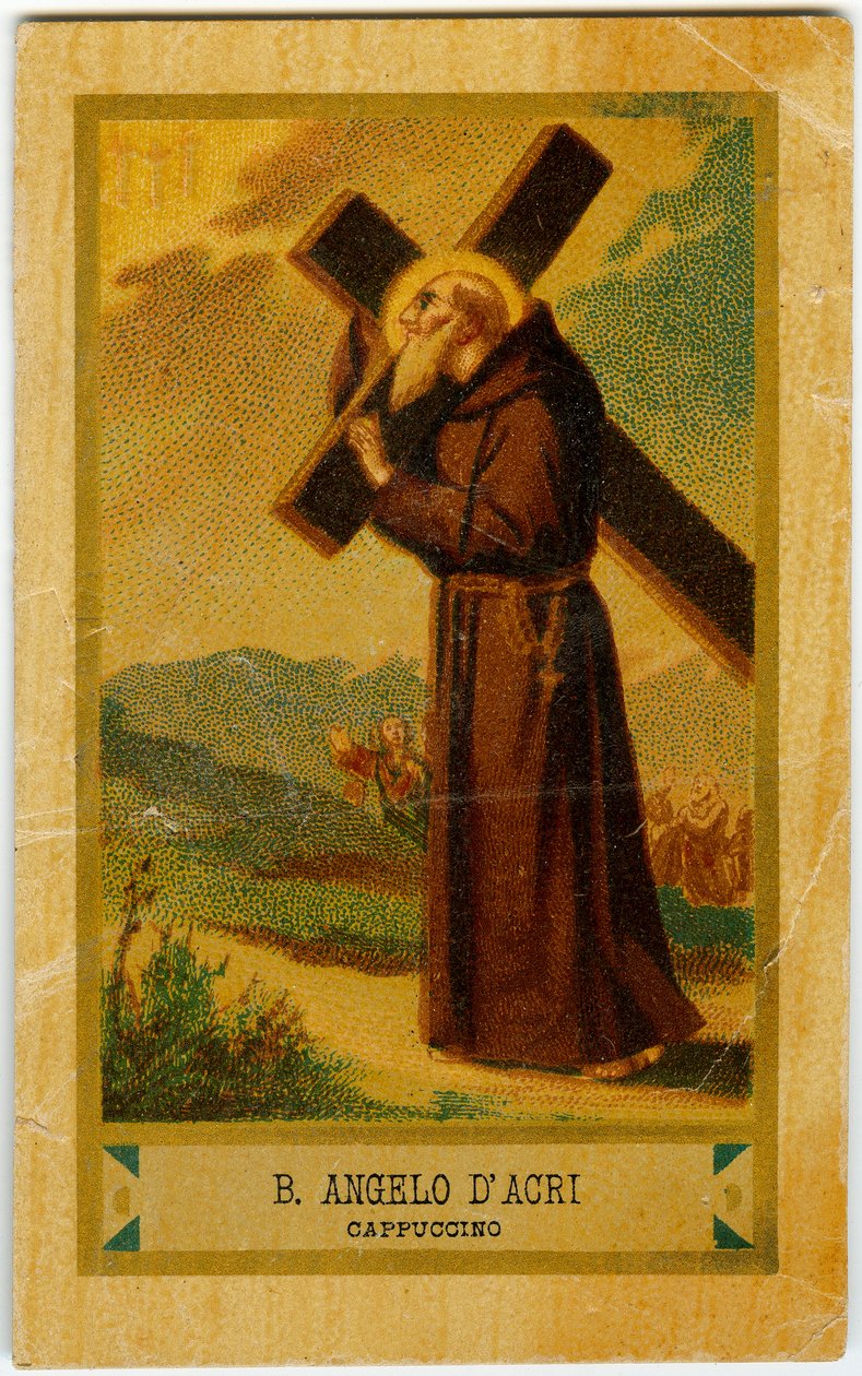 Fromt bilde: Angelo d'Acri (kromolitografi) av Anonymous Anonymous