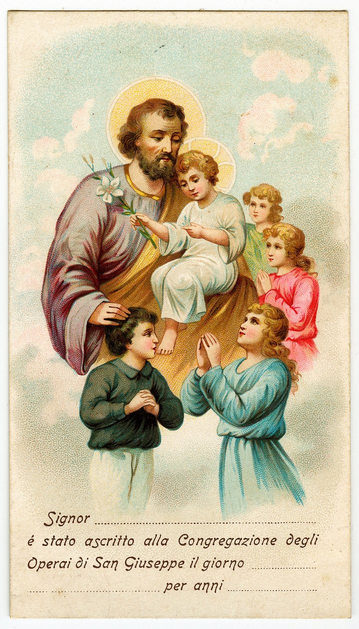 Fromt bilde: Congregation of St Joseph Workers (kromolitografi) av Anonymous Anonymous