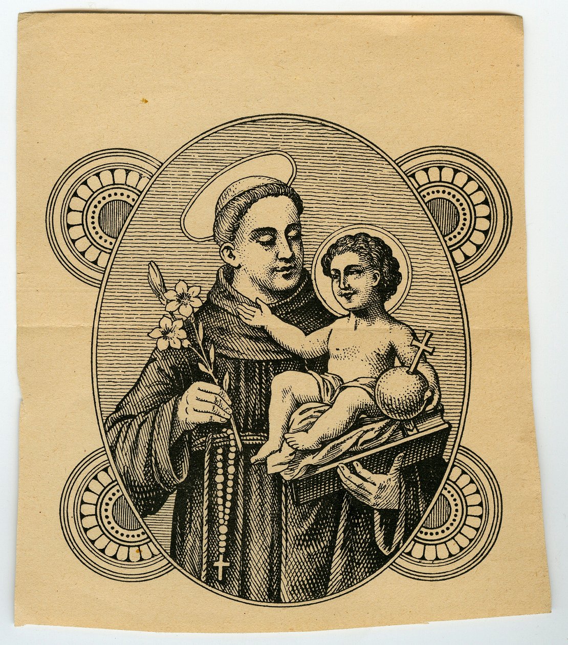 Fromt bilde: Saint Anthony of Padua (gravering) av Anonymous Anonymous