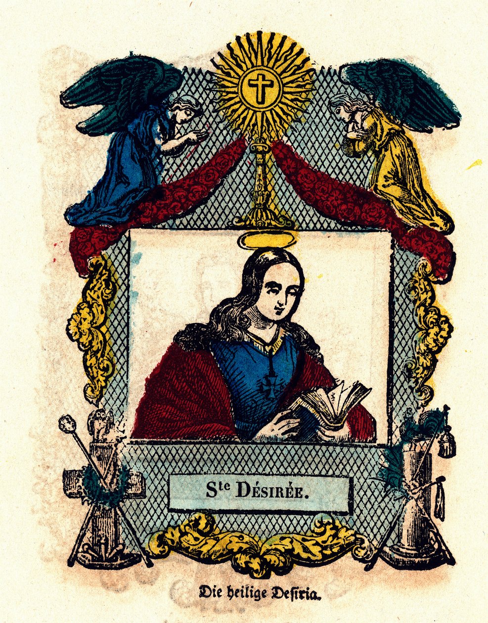 Fromt bilde: Saint Desiree. Gravering av 1800-tallets privatsamling av Anonymous Anonymous