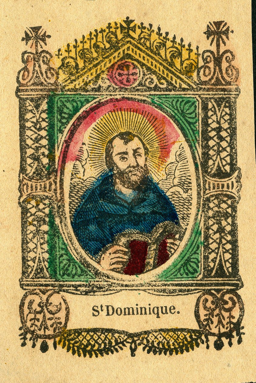Fromme bilde: Saint Dominic, grunnlegger av den dominikanske orden (epinaltrykk) av Anonymous Anonymous