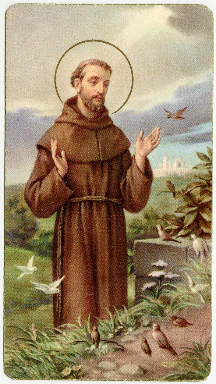 Fromt bilde: Saint Francis of Assisi (kromolitografi) av Anonymous Anonymous