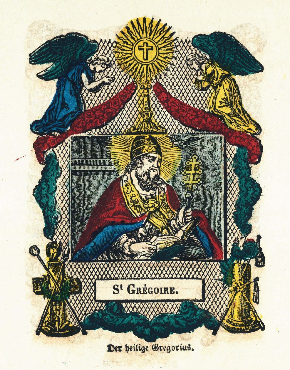 Fromt bilde: Saint Gregoire I den store. Gravering av 1800-tallets privatsamling av Anonymous Anonymous