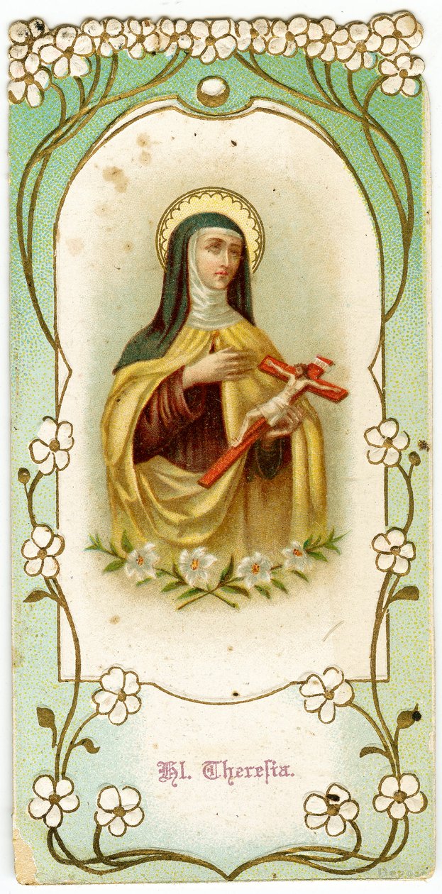 Fromt bilde: Den hellige Therese av Jesusbarnet og det hellige ansikt (kromolitografi) av Anonymous Anonymous