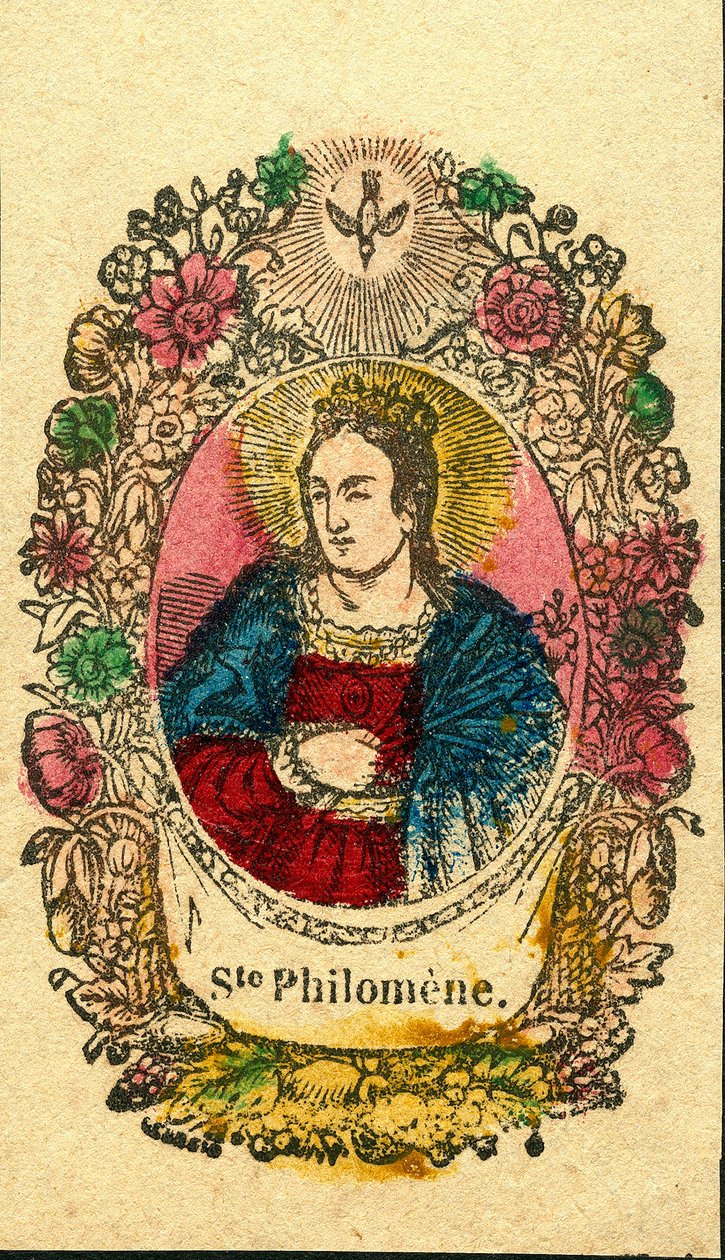 Fromt bilde: St Philomena (epinaltrykk) av Anonymous Anonymous