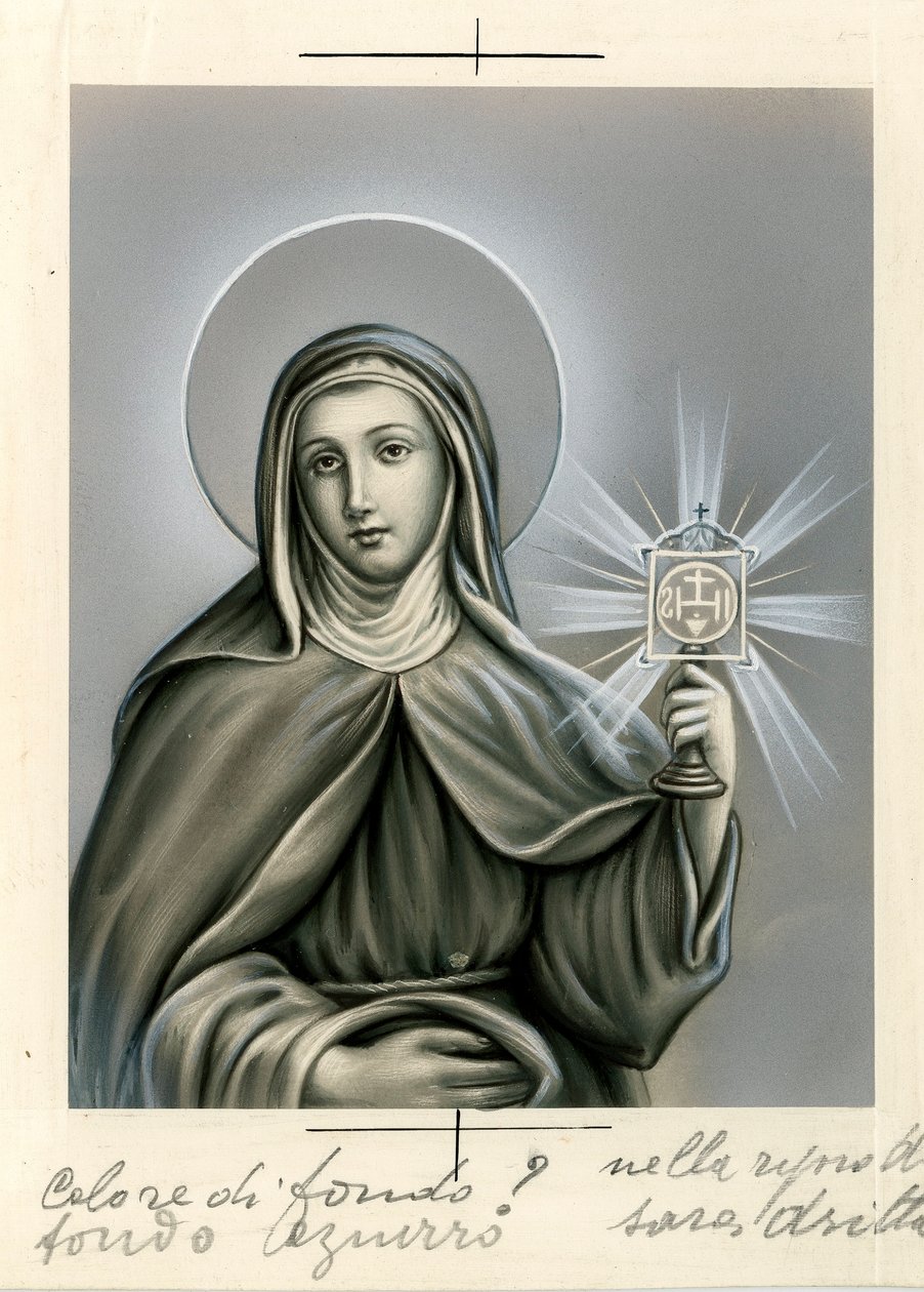 Fromt bilde: Jomfru Maria (trykk) av Anonymous Anonymous