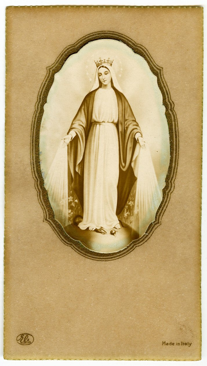 Fromt bilde: Jomfru Maria (trykk) av Anonymous Anonymous