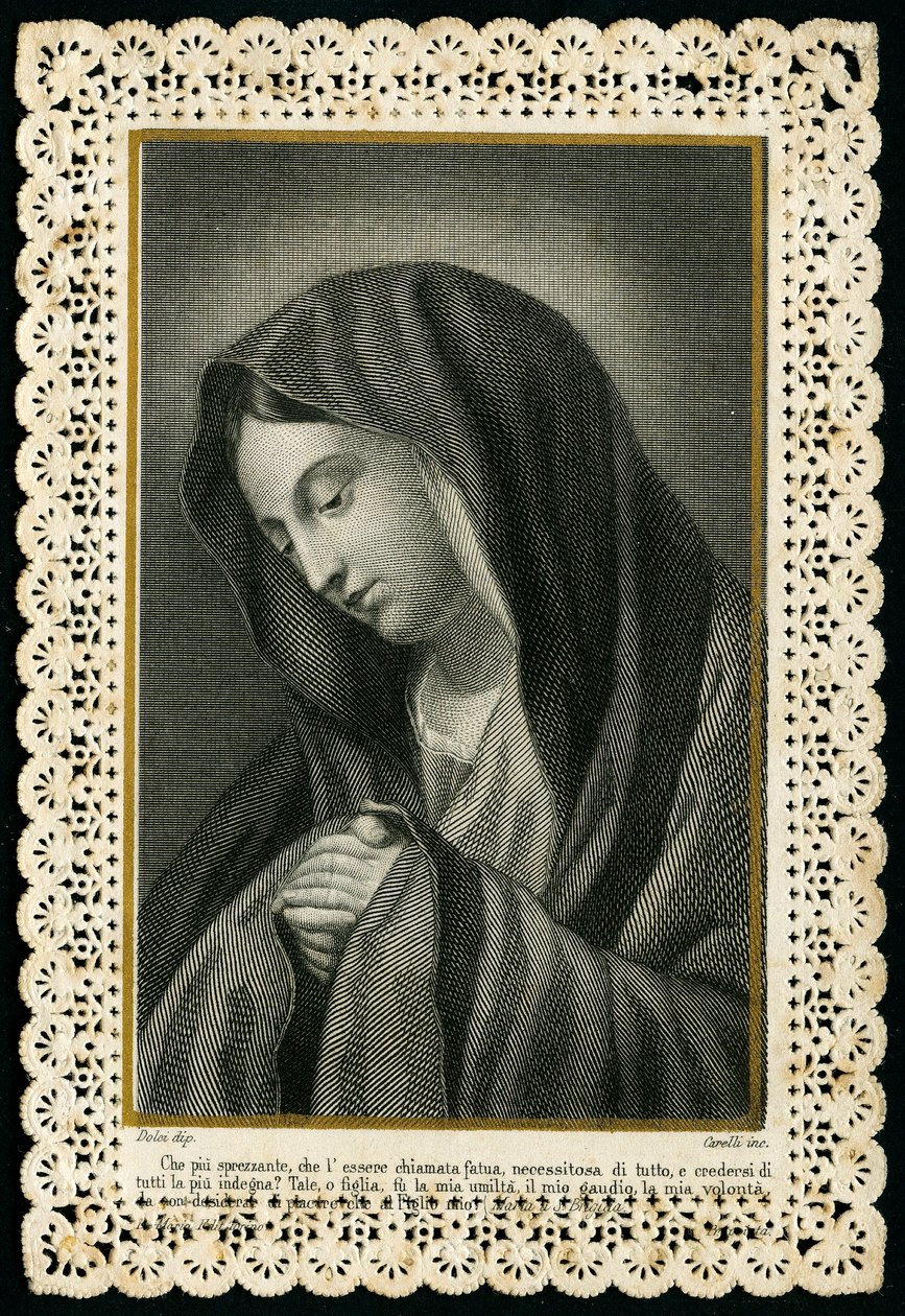 Fromt bilde: Jomfru Maria (gravering) av Anonymous Anonymous