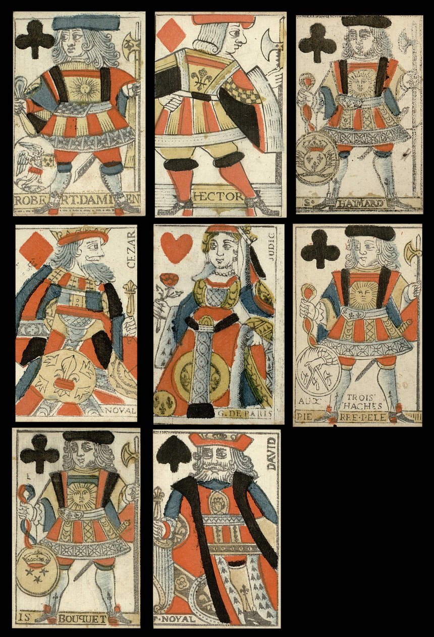 Playing cards with historical figures. av Anonymous Anonymous