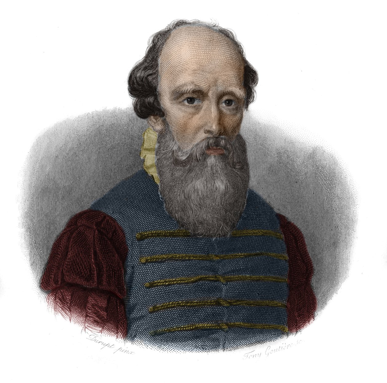 Portrett av Bernard Palissy (1510 - 1589) i "" Portretter og historie om nyttige menn: menn og kvinner i alle land og alle forhold, som skaffet seg rettigheter til anerkjennelse av menn" utgitt og formidlet av Society Montyon og Franklin i 1. av Anonymous Anonymous