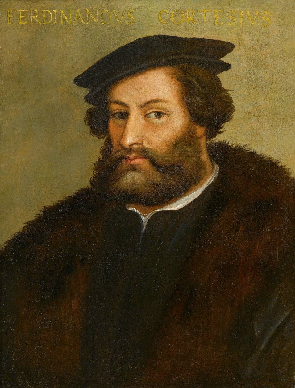 Portrett av Fernand Cortes (Hernan Cortez av Anonymous Anonymous