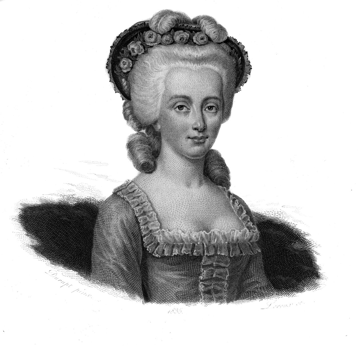 Portrett av viscountesse Dumoulin Claudine Apolline Aubert-d