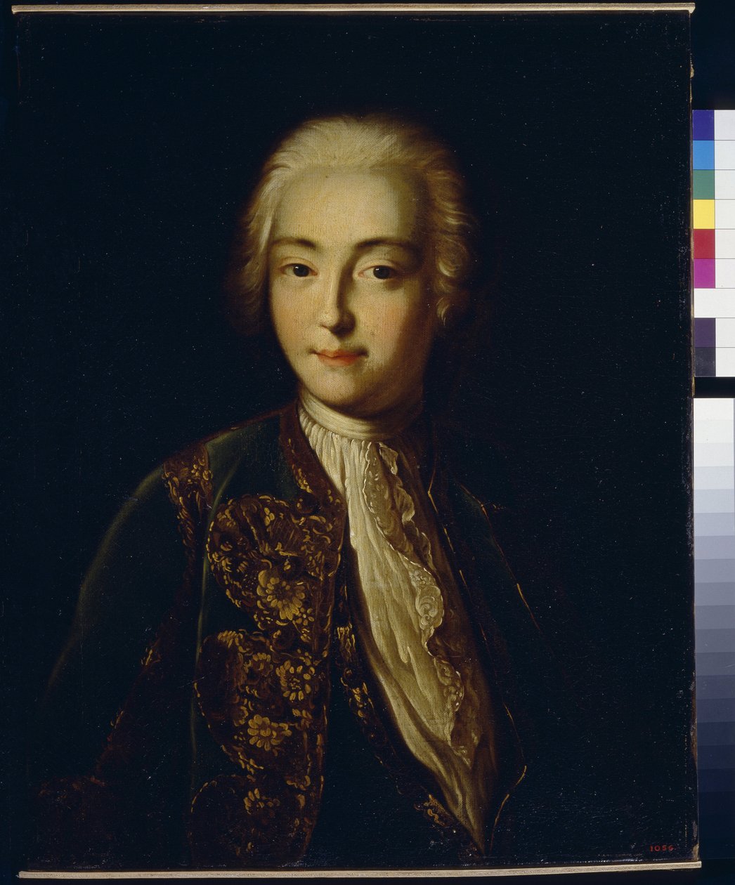 Portrett av storhertuginnen Elisabeth Petrovna (1709-1761) (Portrett av storhertuginnen Elisabeth Petrovna). Senere keiserinne Elisabeth I av Russland kjent som La Clemente fra 1741 til 1762. Anonymt maleri, olje på lerret, midten av 1700-tallet. art ro av Anonymous Anonymous